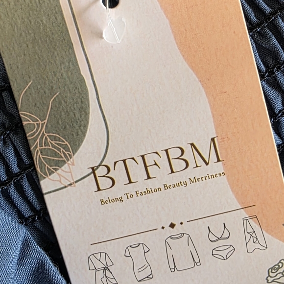 NWT BTFBM Elegant Blue Sleeveless Dress Size XL - Picture 8 of 10